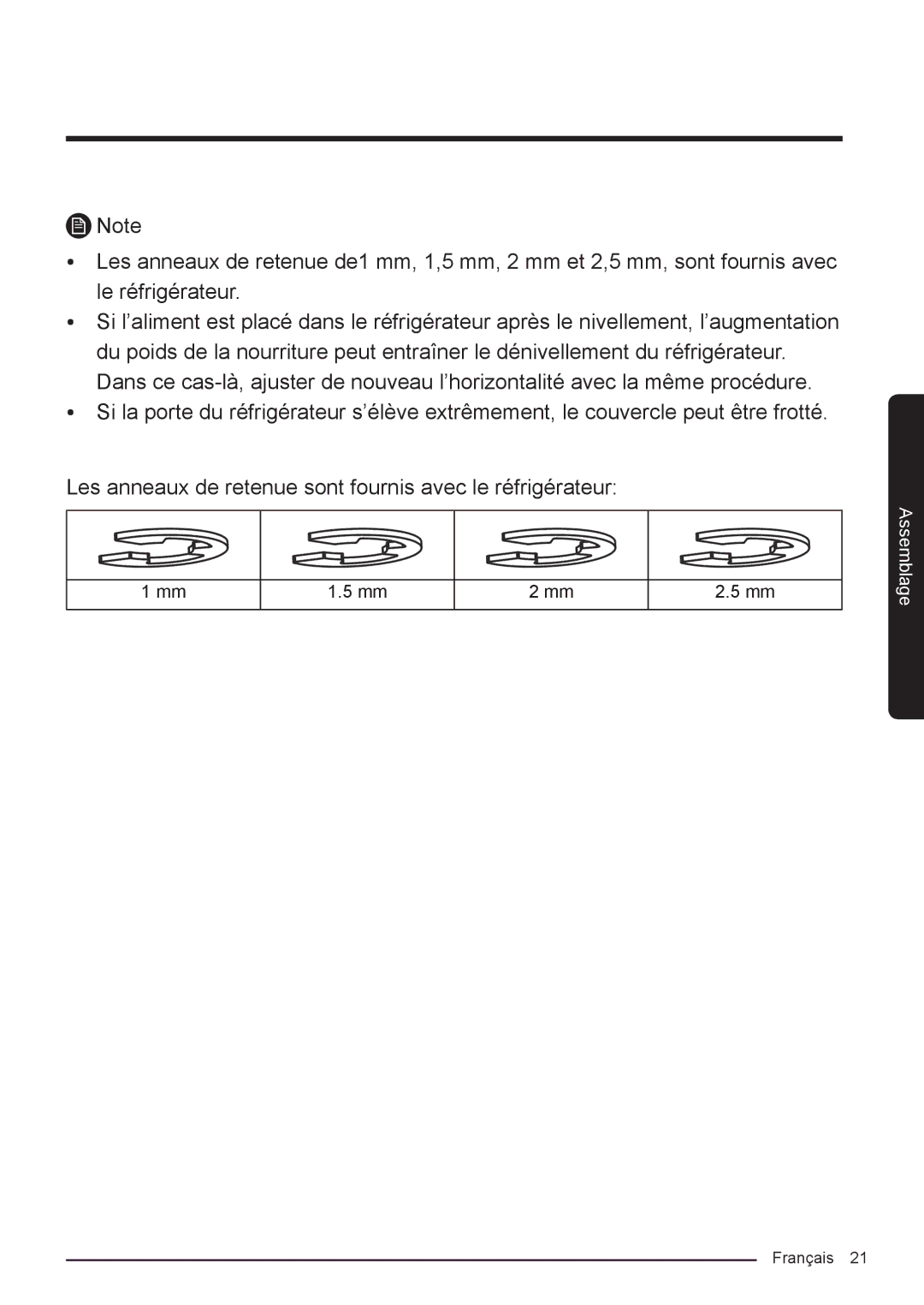 Samsung RF50K5920S8/EF manual Français 21 